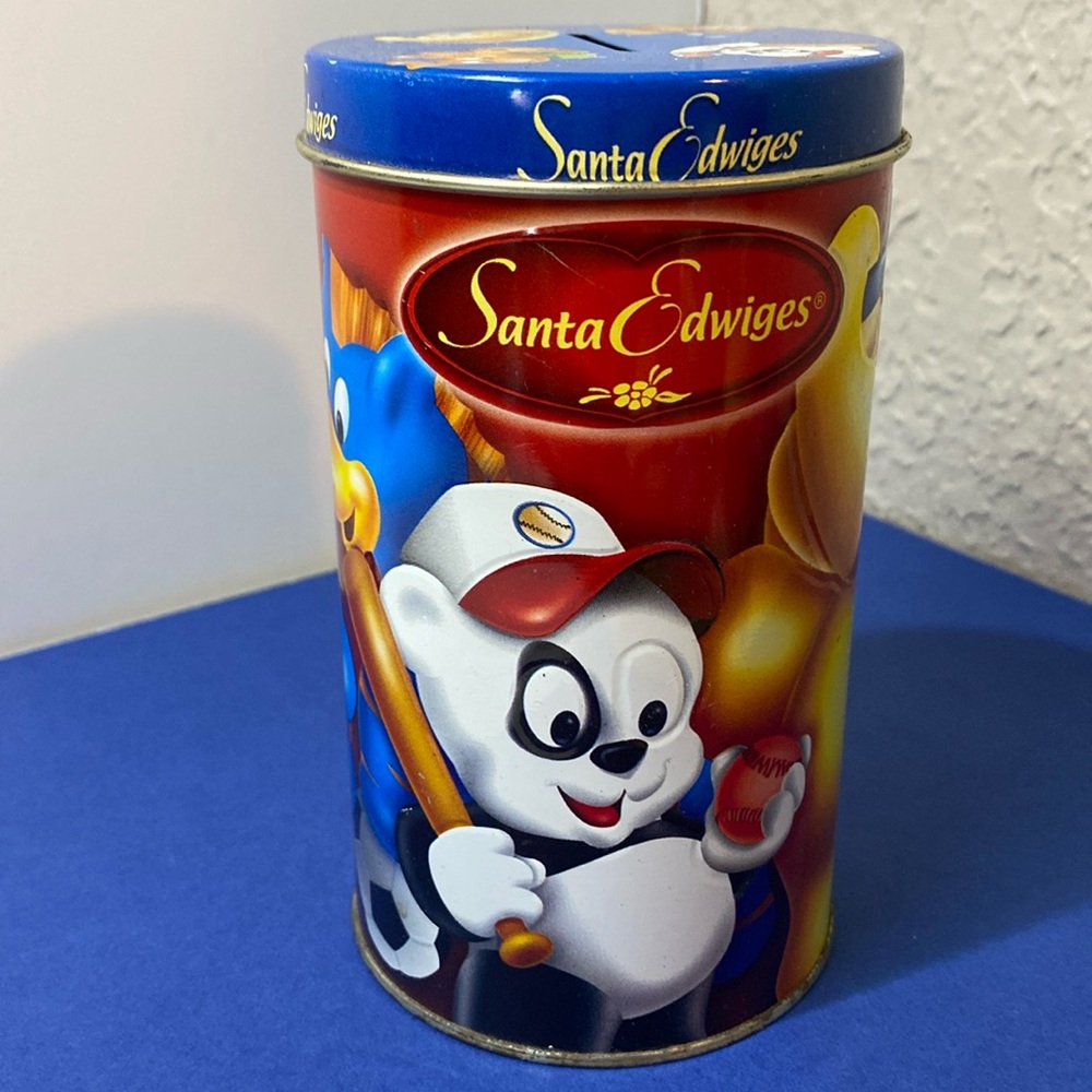 2005 Santa Edwiges Animal Crackers Collectible Metal Tin & Piggy Bank